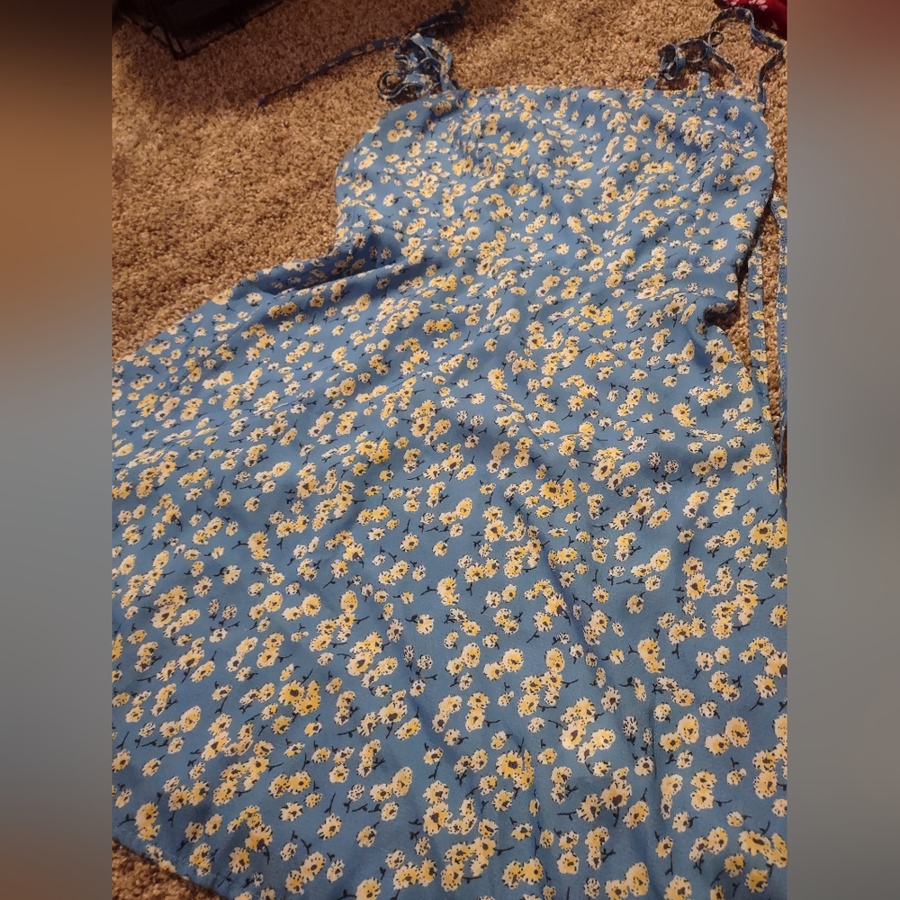 Blue floral zaful dress